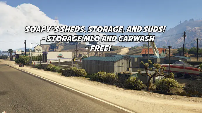 Preview of Soapy's Storage and Carwash - Free Addon Map