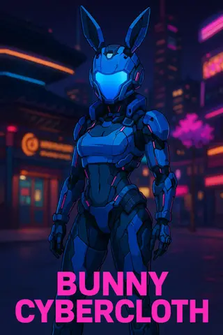 Preview of Bunny Helmet – Futuristic Cyber Helmet (FiveM | EUP Female) Update '100 % unlock'