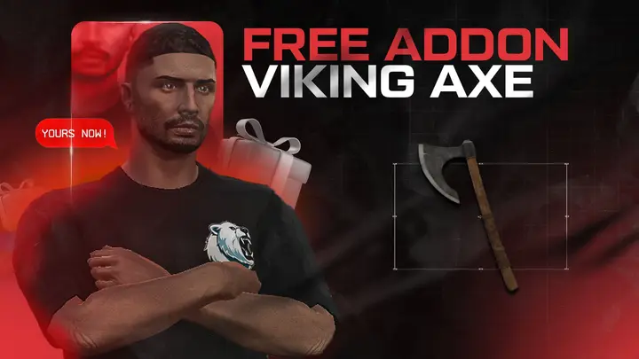 Preview of [FREE] Viking Axe Melee Weapon