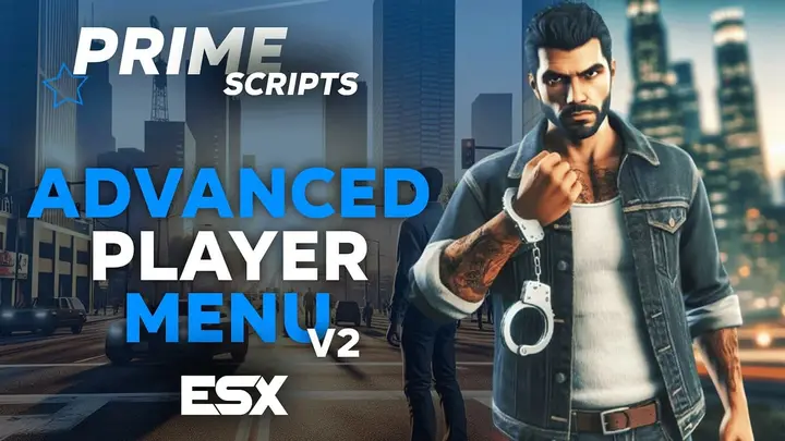 Preview of [FREE] primePlayermenuV2 - Personal Menu / Interaction Menu (handcuff, search, headbag, escort, gps, OX Support) Updated Personalmenu