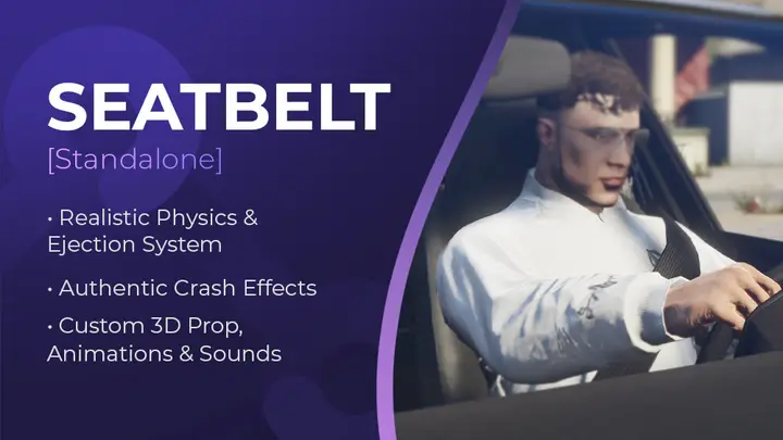 Preview of [FREE] Mosoto Seatbelt - Realistic Safety System for FiveM [Standalone]