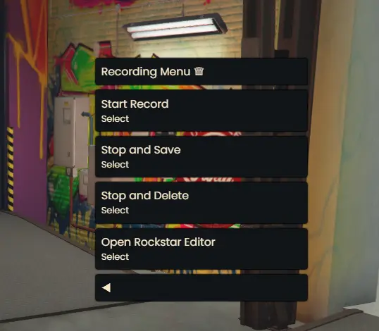 Preview of [FREE] Recording Menu