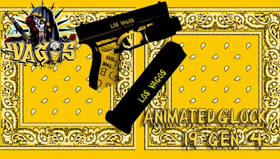 Preview of [FREE] Los Vagos Glock 19 with flashlight