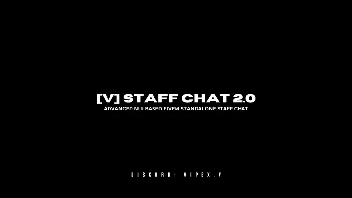 Preview of [FREE] [STANDALONE] | [V] Staff Chat 2.0 | Advanced NUI Based Staff Chat Script