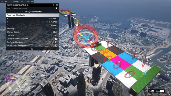 Preview of [Free] [Open Source] Scripts for loading and creating GTA:Online races in FiveM