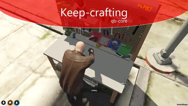 Preview of [QBcore] [Free] crafting system - keep-crafting