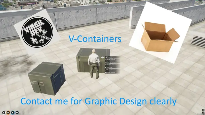 Preview of (Free/Opensource) (QB, QBX, ESX) V-Containers | Place your own storages anywhere in the map!