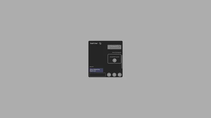 Preview of [FREE] [STANDALONE] Advanced StaffChat (Share Location, Send Videos & more)