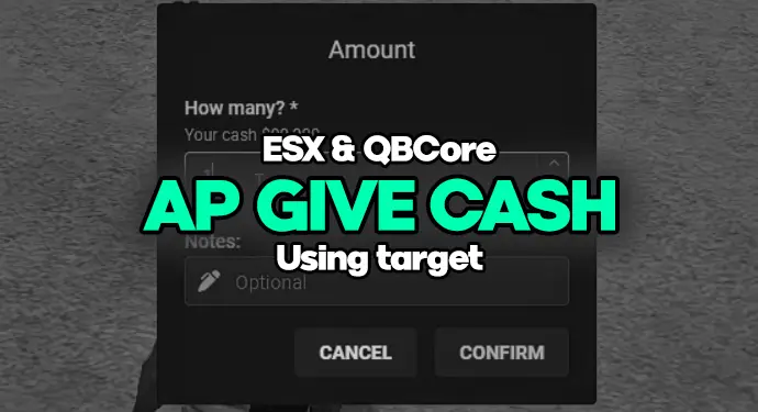 Preview of [ESX & QBCore] - Give Cash
