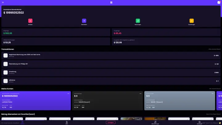 Preview of [FREE] [ESX] ebanking - Modern ESX Banking System (Offline Trasfers, Saving Goals, Banking History and more)