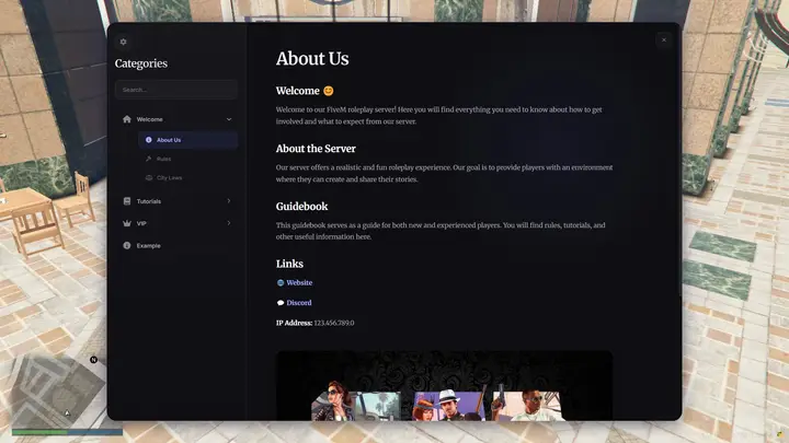 Preview of [FREE] [STANDALONE] Guidebook UI