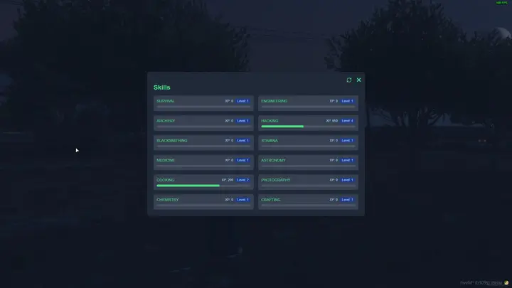 Preview of [QB/QBX/ESX] Skill System