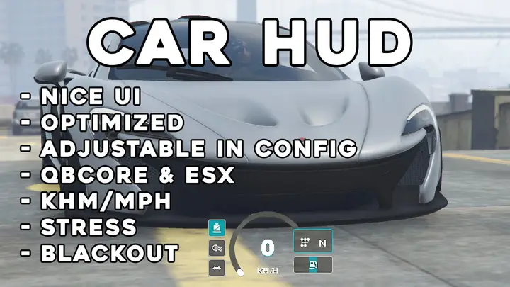 Preview of [ESX/QB] Simple Car Hud & Belt System