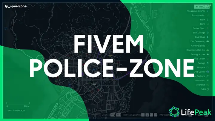 Preview of [FREE] [ESX] Police-Zone (Speerzone) | LifePeak Scripts