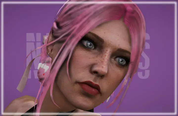 Preview of [FREE] Halloween vampire teeth earrings for MP Female