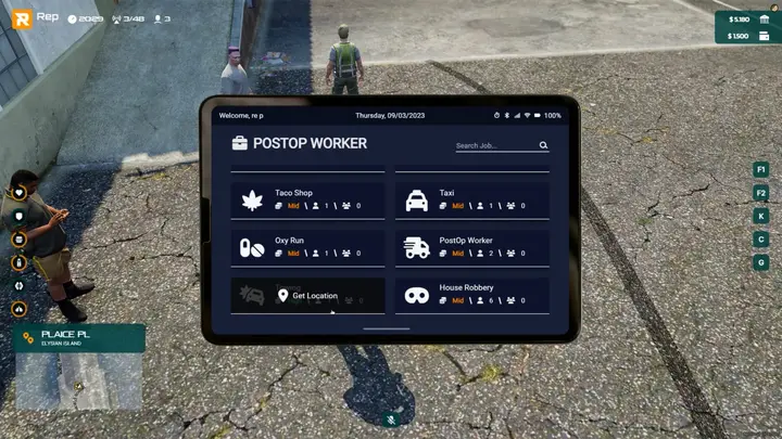 Preview of [FREE] [ESX/QB] Group Jobs Tablet. - Rep Scripts
