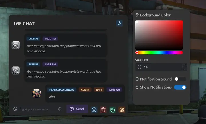 Preview of LGF Chat V4