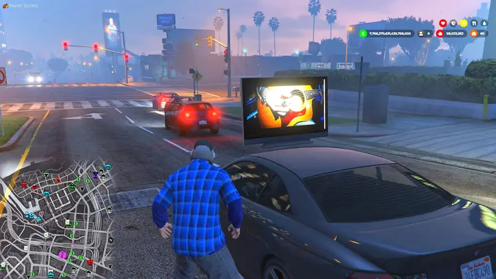 Preview of TV on Car