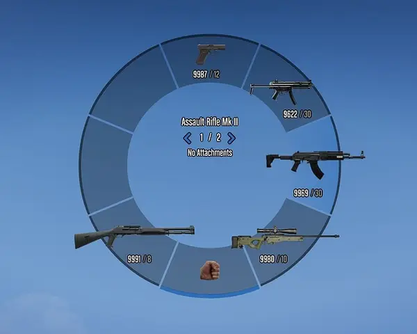 Preview of [FREE] Realistic Weapon Hud & Colored Radio Wheel