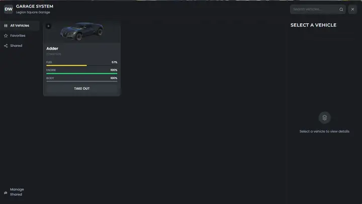 Preview of [QBCore] - Advanced Garage System