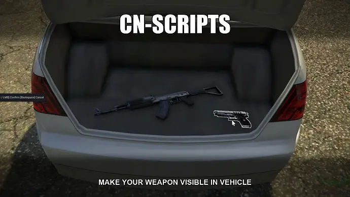 Preview of [FREE] Visible Weapons In Vehicle