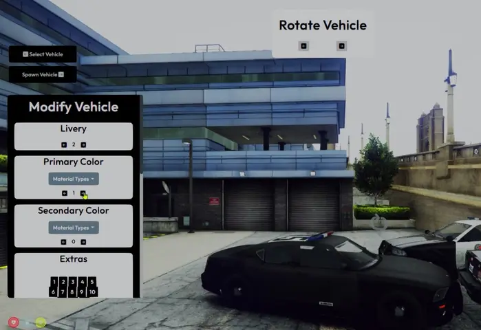 Preview of [QB/ESX] [FREE] Advanced Job Garage (Take Home Vehicles, Customization, Unlimited Jobs, & More)