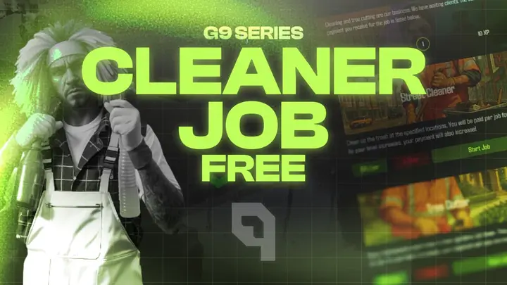Preview of G9-Cleaner Job [QB/ESX/QBOX]