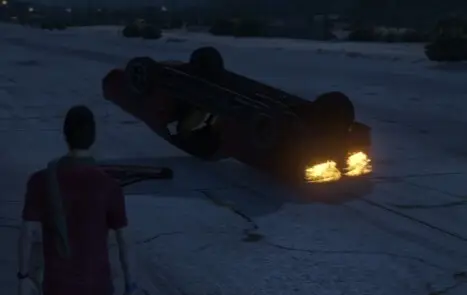 Preview of VehicleBurn - Starts engine fire when on roof!