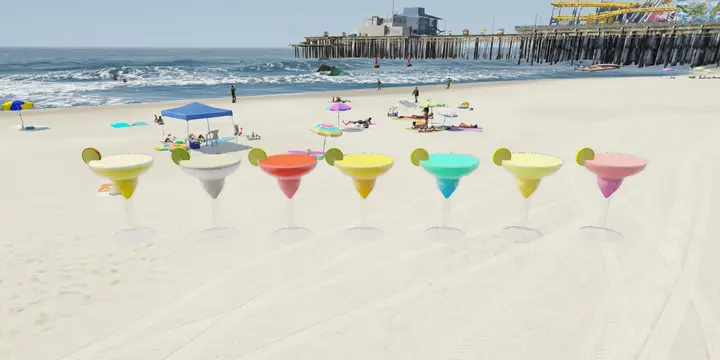 Preview of [FREE] [PROP] Margaritas Pack | 7 Items | FiveM Ready