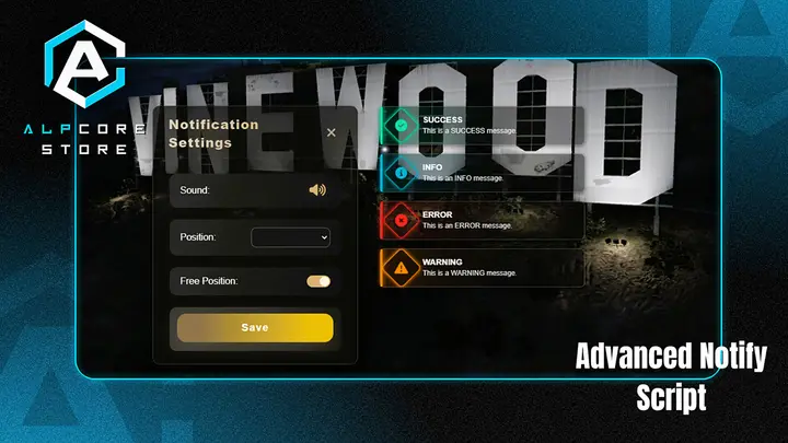 Preview of [FREE] Alpcore Advanced Notify Script | QBCore & ESX