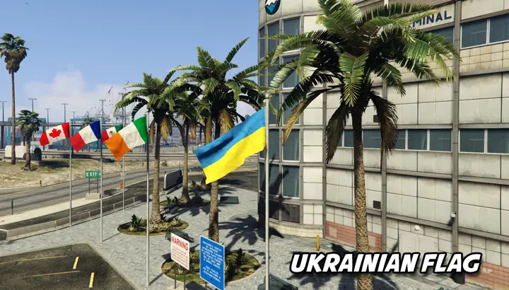 Preview of Ukranian Flag - Replace Texture