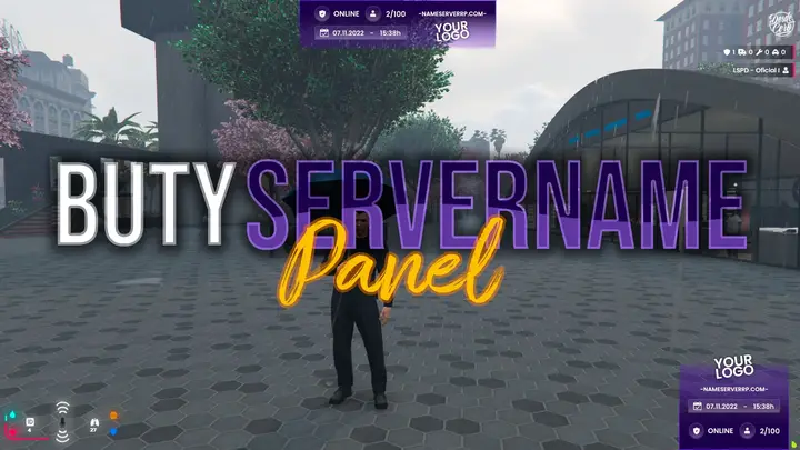 Preview of [FREE][ESX] Server Name UI