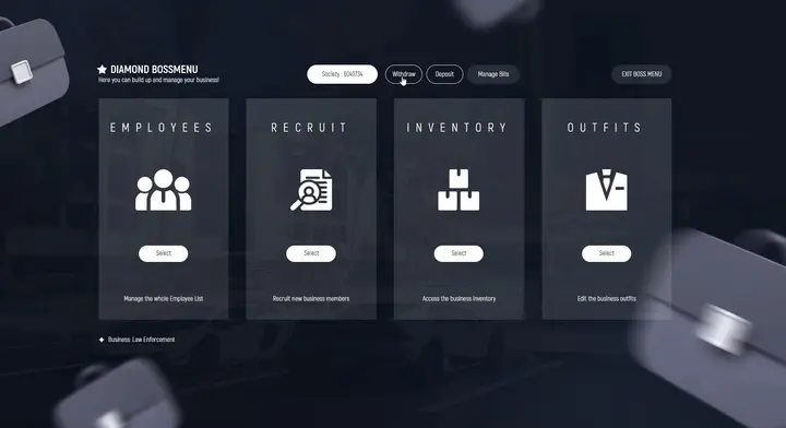 Preview of [ESX / QBCore] IF Boss Menu & Invoices (Personal & Company Bills)