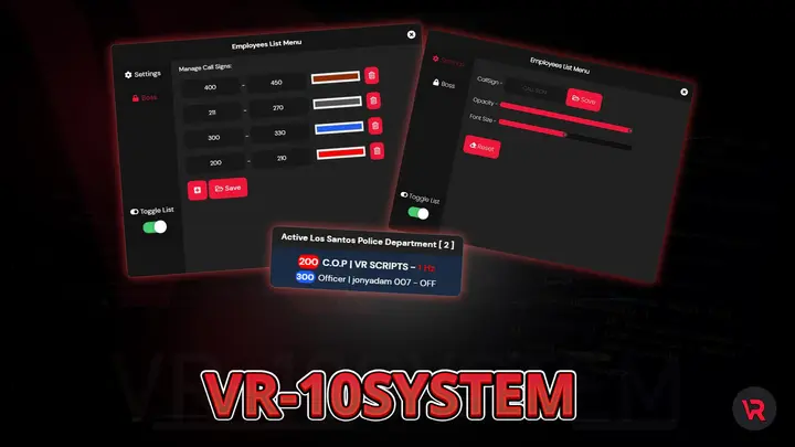 Preview of [FREE] [QBCore] vr-10system
