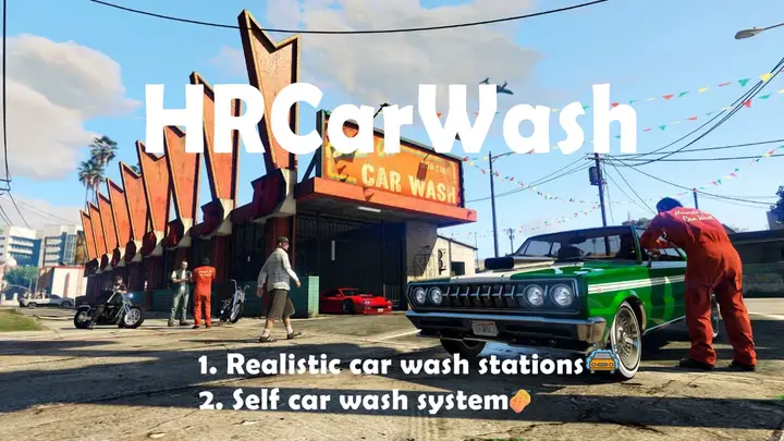 Preview of HRCarWash [FREE][ESX/QBCore]
