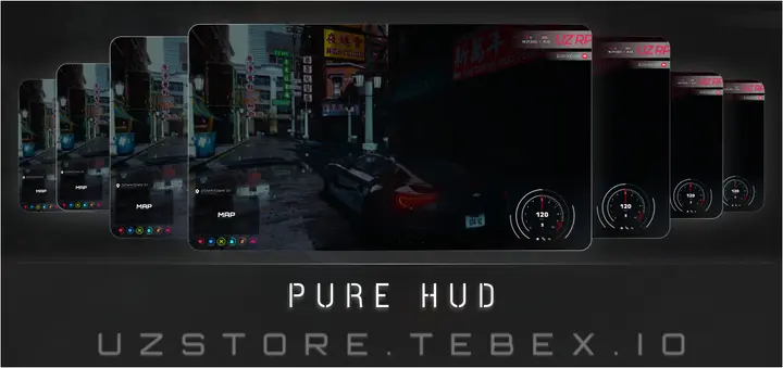 Preview of [Free] [QB/ESX] Pure Hud (Fivem UZ Scripts)