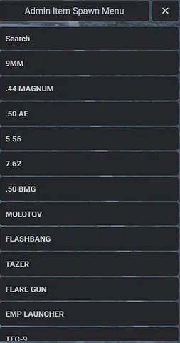 Preview of [FREE] [SCRIPT] D3 Admin item spawn menu