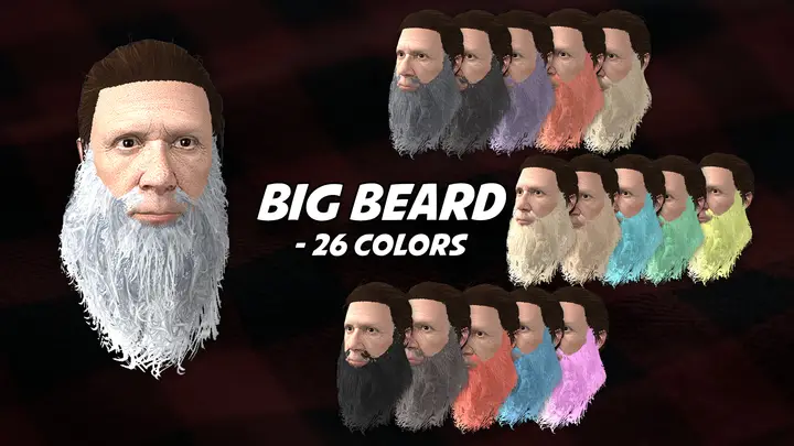 Preview of Big Beard - Addon Clothing/Accessory 