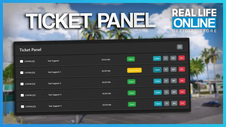 Preview of [FREE] [ESX] - RLO Ticketpanel
