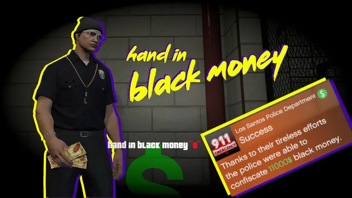 Preview of [FREE] [ESX] Police hand in black money / dirty money at department