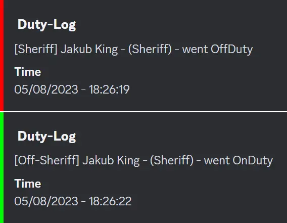 Preview of [FREE] | [ESX] | JL_Duty | On/Off Duty |