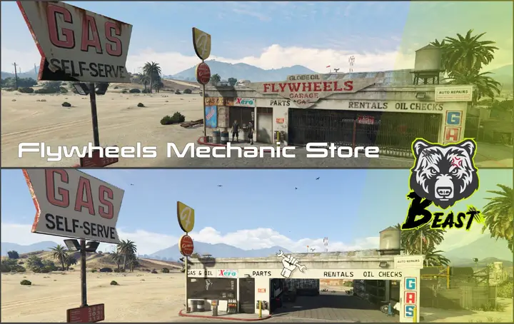 Preview of Flywheels Mechanic Store – Custom Map (Free Release)
