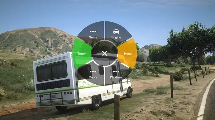 Preview of [FREE] [RELEASE] Vehicle Control Radial Menu + Commands