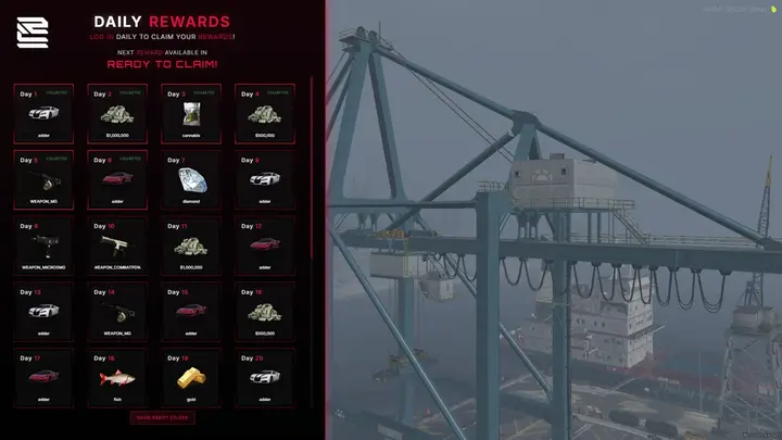 Preview of Redline Daily Rewards