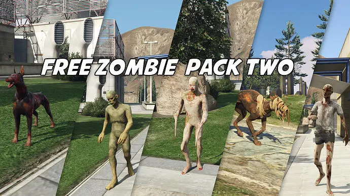 Preview of Free Zombie Pack Two - Addon Zombie peds