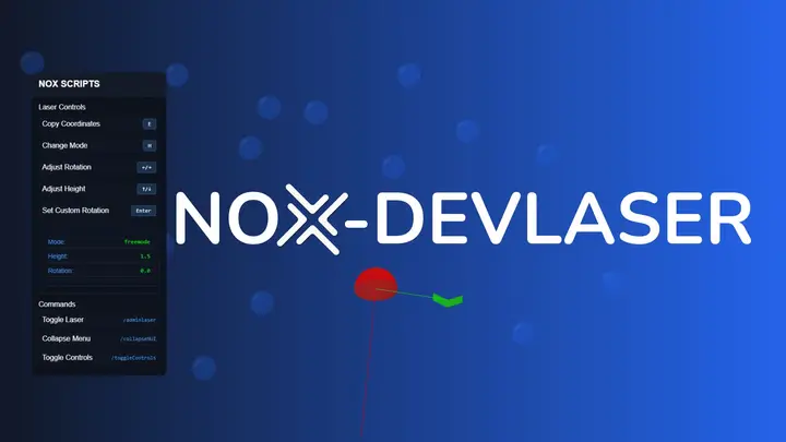 Preview of [FREE] [ESX ONLY] NOX DevLaser – Developer Laser Tool for FiveM [Escrow Protected]
