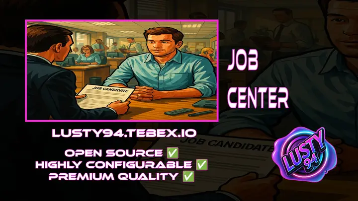 Preview of [FREE] [QB] Job Center | Fully Modular | Jobs Licenses & Identity Documents