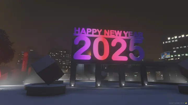 Preview of [FREE] Happy New Year 2025 Animated Prop