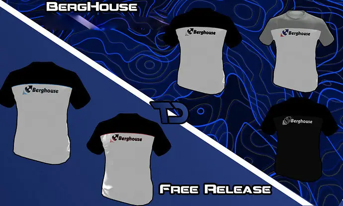 Preview of FREE Berghouse T-Shirt (5 Textures)