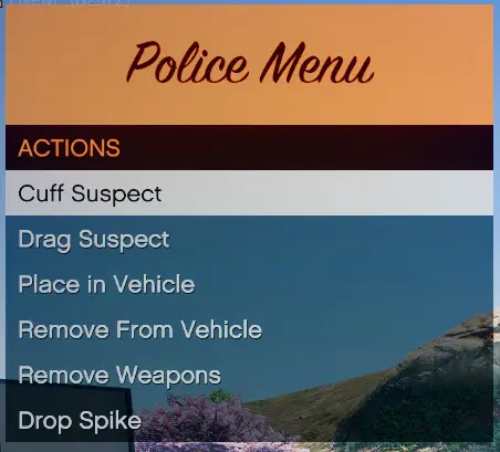 Preview of [FREE] Police Menu for Menu Servers